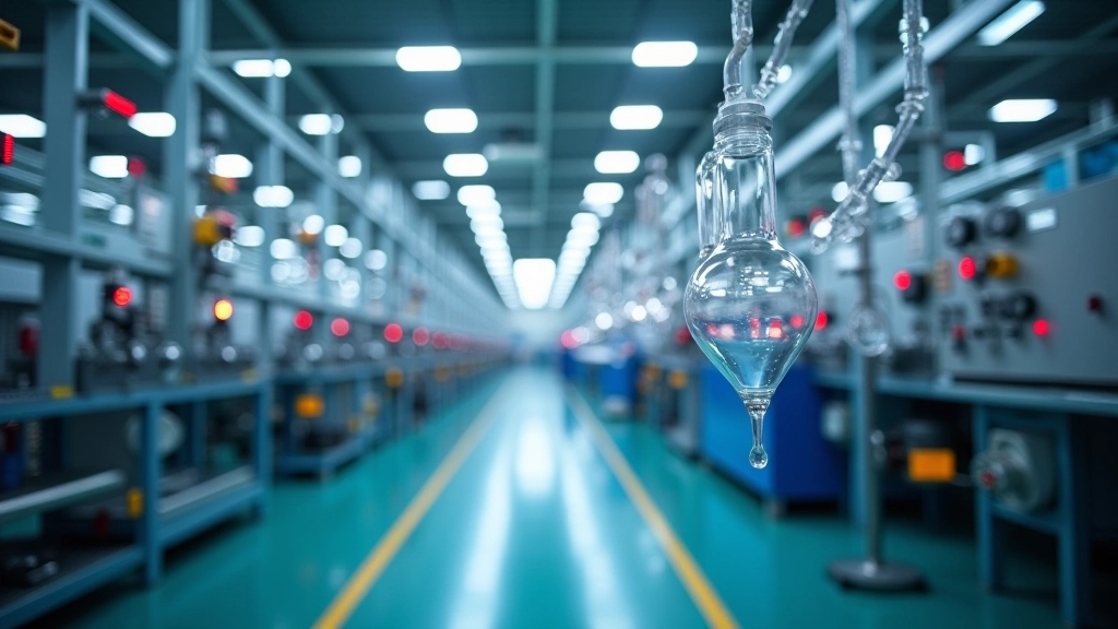 Chemische Anlage und Maschinenbau Fabrik mit Produktion