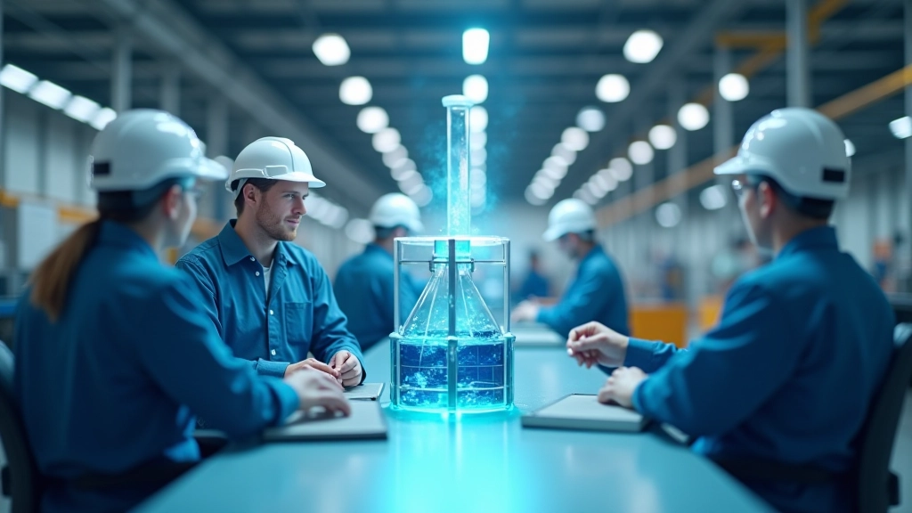 Chemische Fabrik und Maschinenbau mit modernen Anlagen