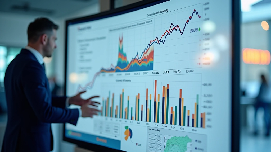 Statistik-Dashboard mit BIP-Wachstumszahlen und Quartalsvergleichen